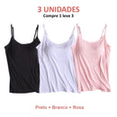 REGATA COM SUTIÃ EMBUTIDO (COMPRE 1 LEVE 3)