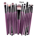 Jogo de Pincéis de Maquiagem Profissional 15 Peças