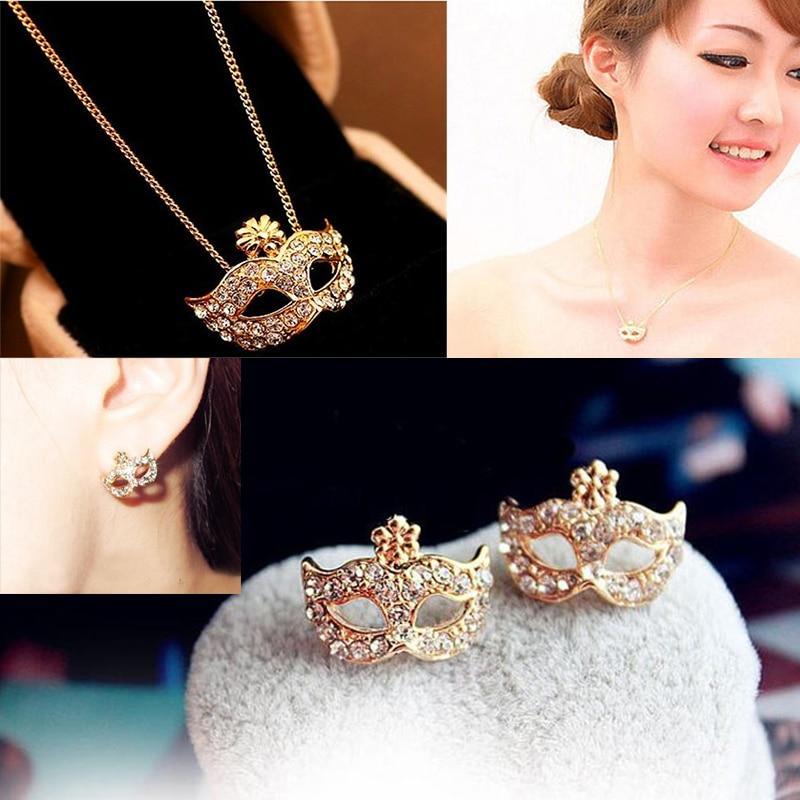 Conjunto de Colar e Brinco  Cristal Austríaco