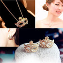 Conjunto de Colar e Brinco  Cristal Austríaco